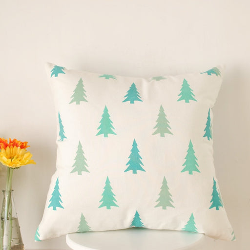Factory wholesale new spring green forest small fresh cotton printed cushion sofa cushions covers throw pillows