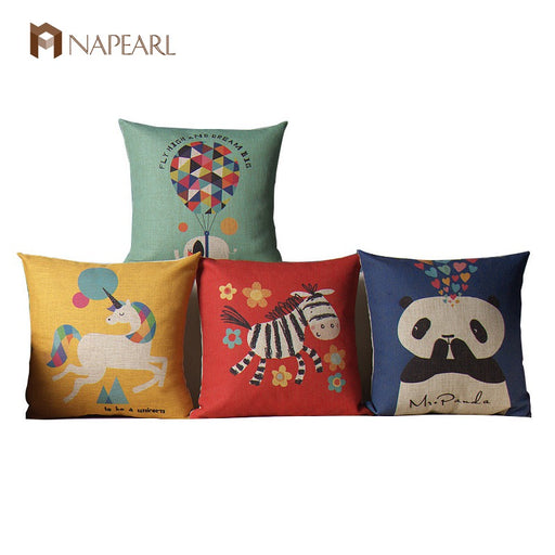 Horse elephant animal multicolour cartoon child eco-friendly fluid pillow sofa cushion car cushion set throw pillow