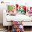 Decorative pattern circle fresh small pillow cute cartoon cushion sofa fluid pillow linen animal throw pillows