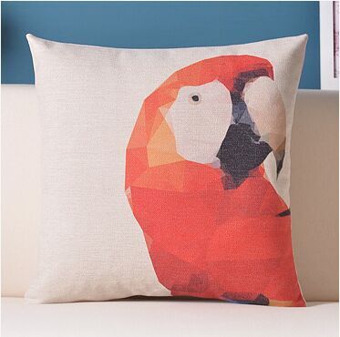 Geometry colorful printedpillow linen cushion abstract brief north european style cushion sofa throw pillow