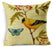 Small hand-painted flowers and butterflies fresh linen sofa cushion car cushion style soft cushion throw pillow seat cushion