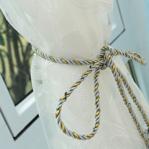 Floral design blue curtain tulle fabrics sheer curtains for bedroom window sheer curtain panels floral curtain transparent drape