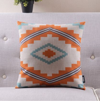 Wood massifs geometry fluid pillow cushion color block sofa office cushion