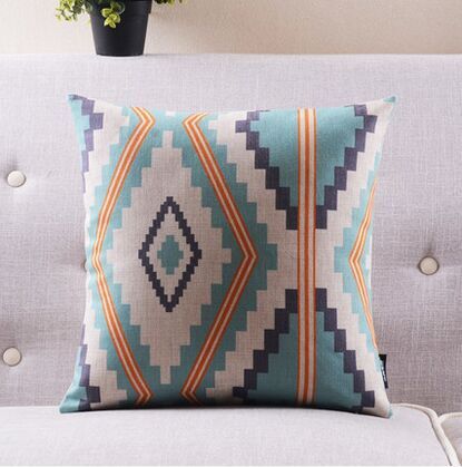 Wood massifs geometry fluid pillow cushion color block sofa office cushion