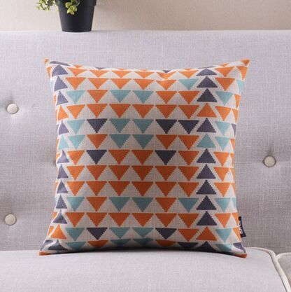 Wood massifs geometry fluid pillow cushion color block sofa office cushion