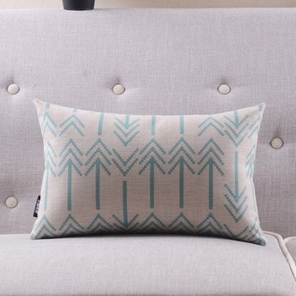Wood massifs geometry fluid pillow cushion color block sofa office cushion