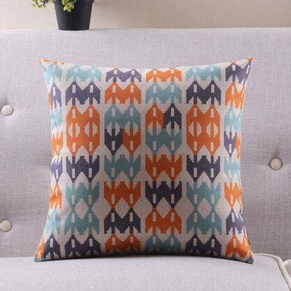 Wood massifs geometry fluid pillow cushion color block sofa office cushion
