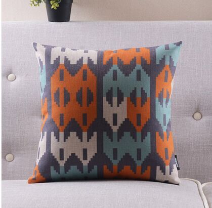 Wood massifs geometry fluid pillow cushion color block sofa office cushion