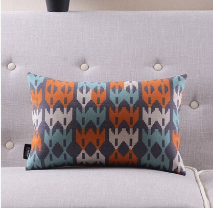 Wood massifs geometry fluid pillow cushion color block sofa office cushion