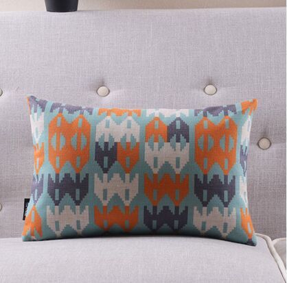 Wood massifs geometry fluid pillow cushion color block sofa office cushion