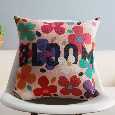 Florid rustic multicolour fashion american style sofa breathable fluid pillow cushion set