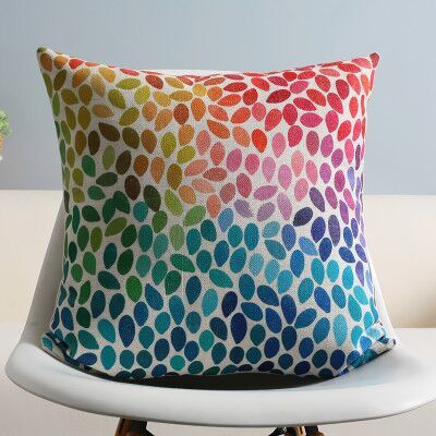 Florid rustic multicolour fashion american style sofa breathable fluid pillow cushion set