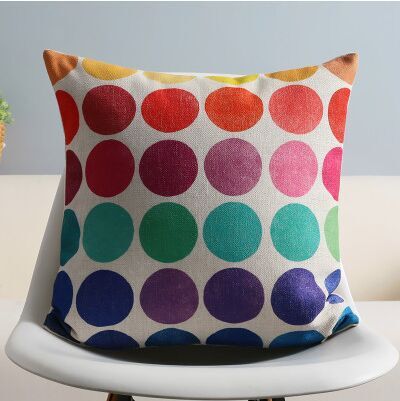 Florid rustic multicolour fashion american style sofa breathable fluid pillow cushion set