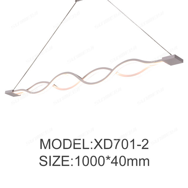 Novelty led Pendant Light for Kitchen Dining Room White Pendant Lamp for Coffee House Bedroom Suspension Hanging Ceiling Lamp