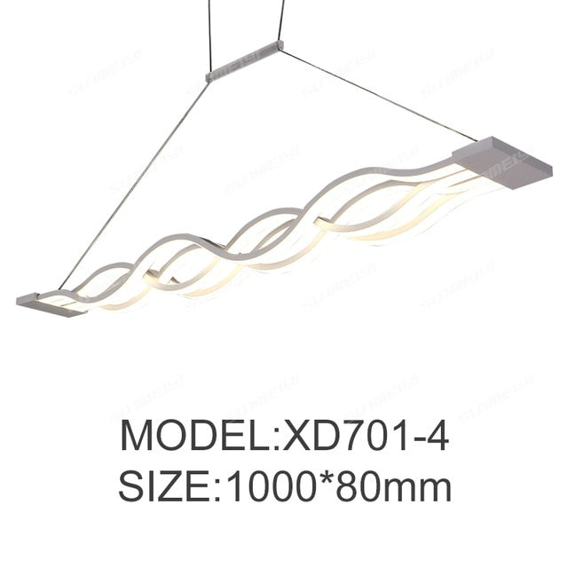 Novelty led Pendant Light for Kitchen Dining Room White Pendant Lamp for Coffee House Bedroom Suspension Hanging Ceiling Lamp