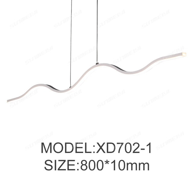 Novelty led Pendant Light for Kitchen Dining Room White Pendant Lamp for Coffee House Bedroom Suspension Hanging Ceiling Lamp