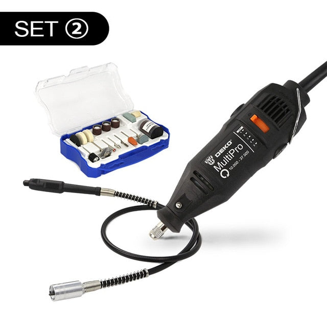 DEKO 220V 130W Dremel Style Electric Rotary Tool