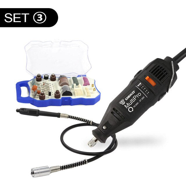 DEKO 220V 130W Dremel Style Electric Rotary Tool