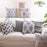 Wood classic black-and-white fluid pillow car cushion sofa lumbar pillow ofhead cushion
