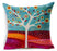 Small fresh flowers hand-painted oil painting tree cotton pillow cushion seat cushion throw pillows