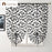 Short kitchen curtain modern window treatment tie up balloon curtain home textile sheer curtain panel tulle white black jacquard