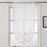 Short kitchen curtain modern window treatment tie up balloon curtain home textile sheer curtain panel tulle white black jacquard