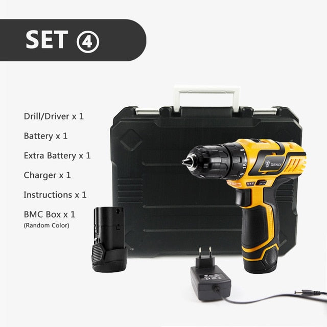 DEKO GCD10.8DU3 10.8V DC  Household Lithium-Ion Battery Cordless Drill