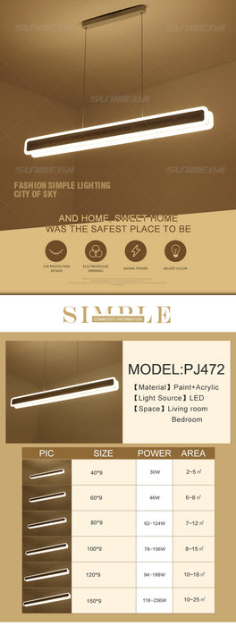 Modern LED Pendant Lamps Acrylic Light Fixtures Fashion Living Bedroom Decorative Restaurant Dining Kitchen Pendant Lights