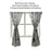 Jacquard short curtain valance kitchen curtain home living room door balcony window treatment modern curtain geometrics