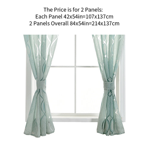 Jacquard short curtain valance kitchen curtain home living room door balcony window treatment modern curtain geometrics