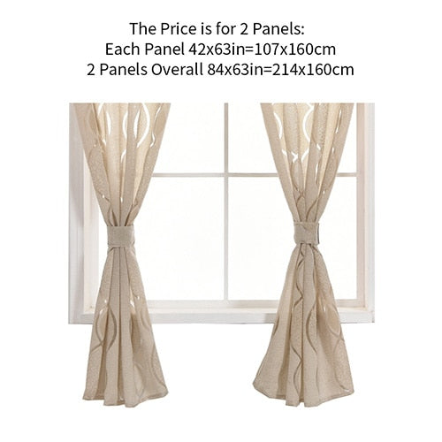Jacquard short curtain valance kitchen curtain home living room door balcony window treatment modern curtain geometrics