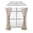 Short curtain valance kitchen window small organza jacquard fabrics black white beige sheer curtain panel tulle window treatment