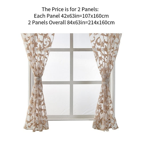 Short curtain valance kitchen window small organza jacquard fabrics black white beige sheer curtain panel tulle window treatment