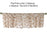 Short curtain valance kitchen window small organza jacquard fabrics black white beige sheer curtain panel tulle window treatment