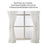 Short curtain valance kitchen window small organza jacquard fabrics black white beige sheer curtain panel tulle window treatment