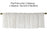 Short curtain valance kitchen window small organza jacquard fabrics black white beige sheer curtain panel tulle window treatment
