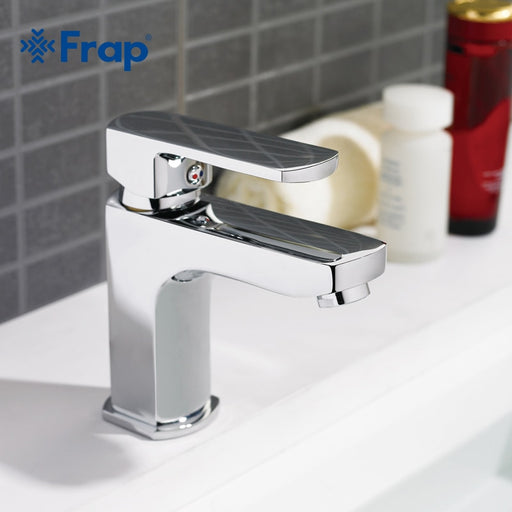 Frap 1 set Brass Body Bathroom Basin Faucet Vessel Sink Water Tap bath sink cold and hot Mixer taps faucets Chrome Finish F1064