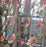 NAPEARL New classical classic flower curtain window screening customize finished products purple tulle curtain