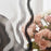 NAPEARL Stirped tulle curtains modern window treatments white sheer fabrics ready made jacquard kitchen door curtains balcony