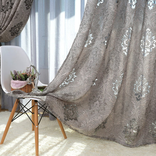 NAPEARL Luxury European style design jacquard curtain blind for window living room