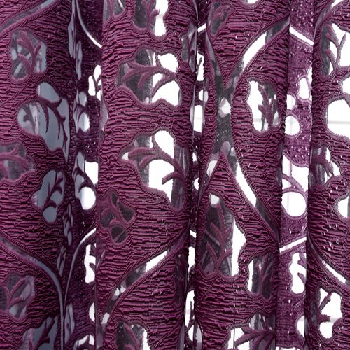 NAPEARL Red curtains window treatments semi-blackout curtains 3d fashion design modern curtains for living room