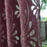 Ready made semi-blackout curtains blind panel fabrics for window purple curtains living room window treatment purple black white