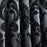 NAPEARL Curtain window living room jacquard fabrics luxury semi-blackout curtains panel living room curtains short black curtain