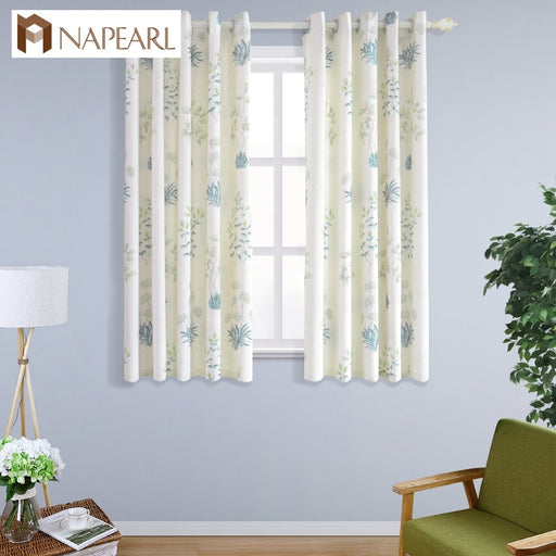 NAPEARL Window Screening Semi-blackout  Decorative Kitchen Window Short Curtains for Living Cloth High Quality Fancy Curtains