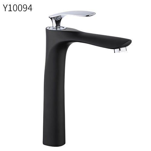 FRAP 7 colors tall Basin Faucets Bathroom Faucet Hot and Cold Water Mixer Tap Chrome Brass Toilet Sink Water Heightening Crane