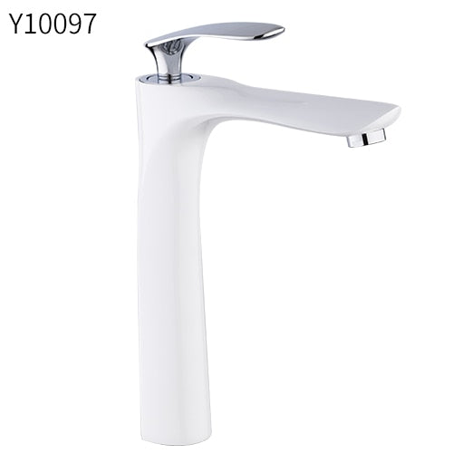 FRAP 7 colors tall Basin Faucets Bathroom Faucet Hot and Cold Water Mixer Tap Chrome Brass Toilet Sink Water Heightening Crane