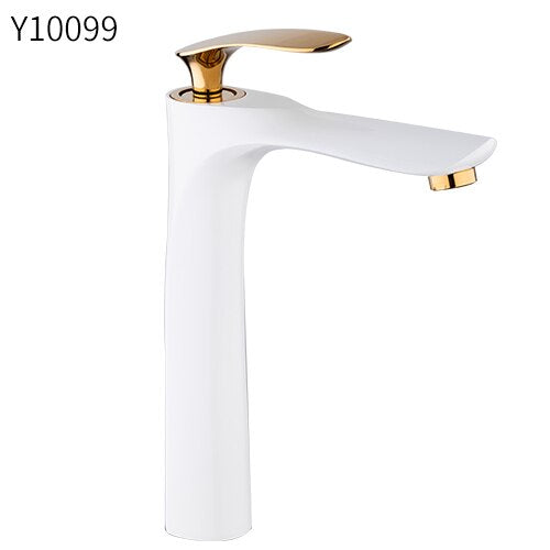 FRAP 7 colors tall Basin Faucets Bathroom Faucet Hot and Cold Water Mixer Tap Chrome Brass Toilet Sink Water Heightening Crane
