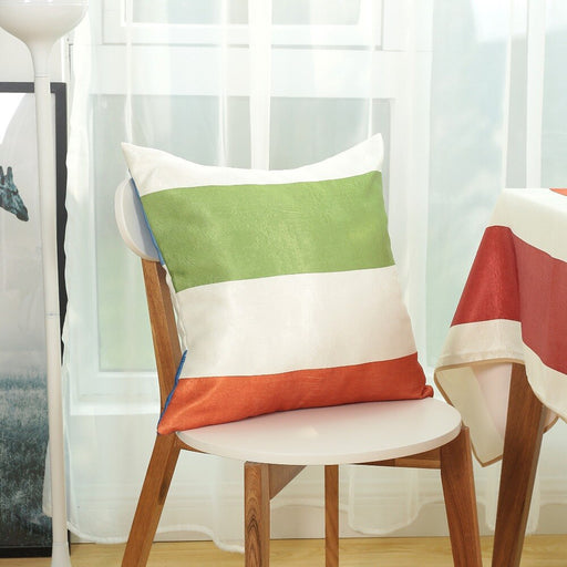 Decorative Pillows Cojines Decorativos Cushion Cover Green Embroidered Pastoral Almofadas Para Sofa Cotton Capa De Almofada