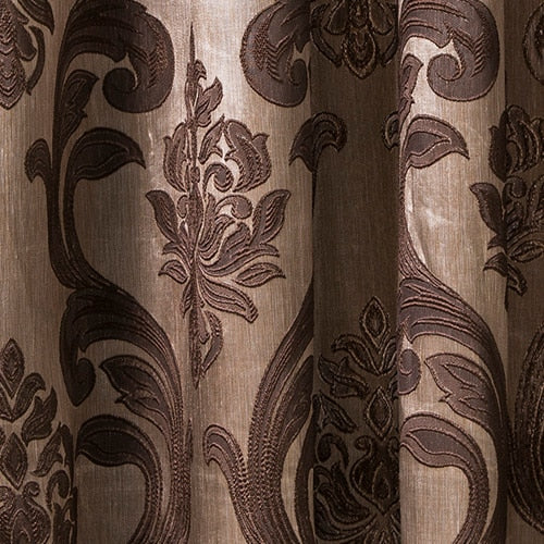 NAPEARL Short kitchen window grommet top treatments modern curtain for living room ready made jacquard semi-blackout curtains