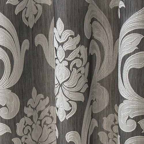 NAPEARL Short kitchen window grommet top treatments modern curtain for living room ready made jacquard semi-blackout curtains